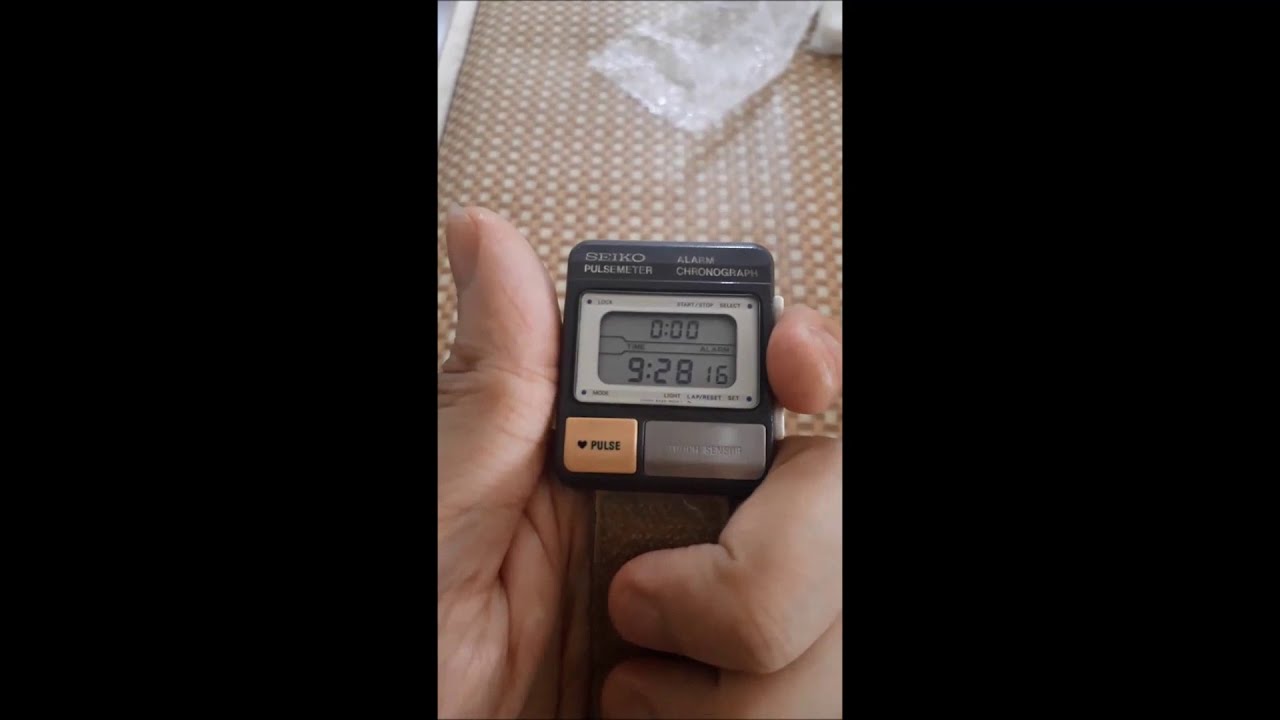 Black Seiko Pulsemeter S229