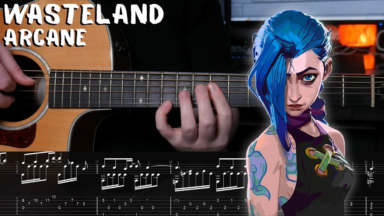 Wasteland (Royal & the Serpant) - Arcane: League of Legends- Fingerstyle Guitar Tutorial + TAB