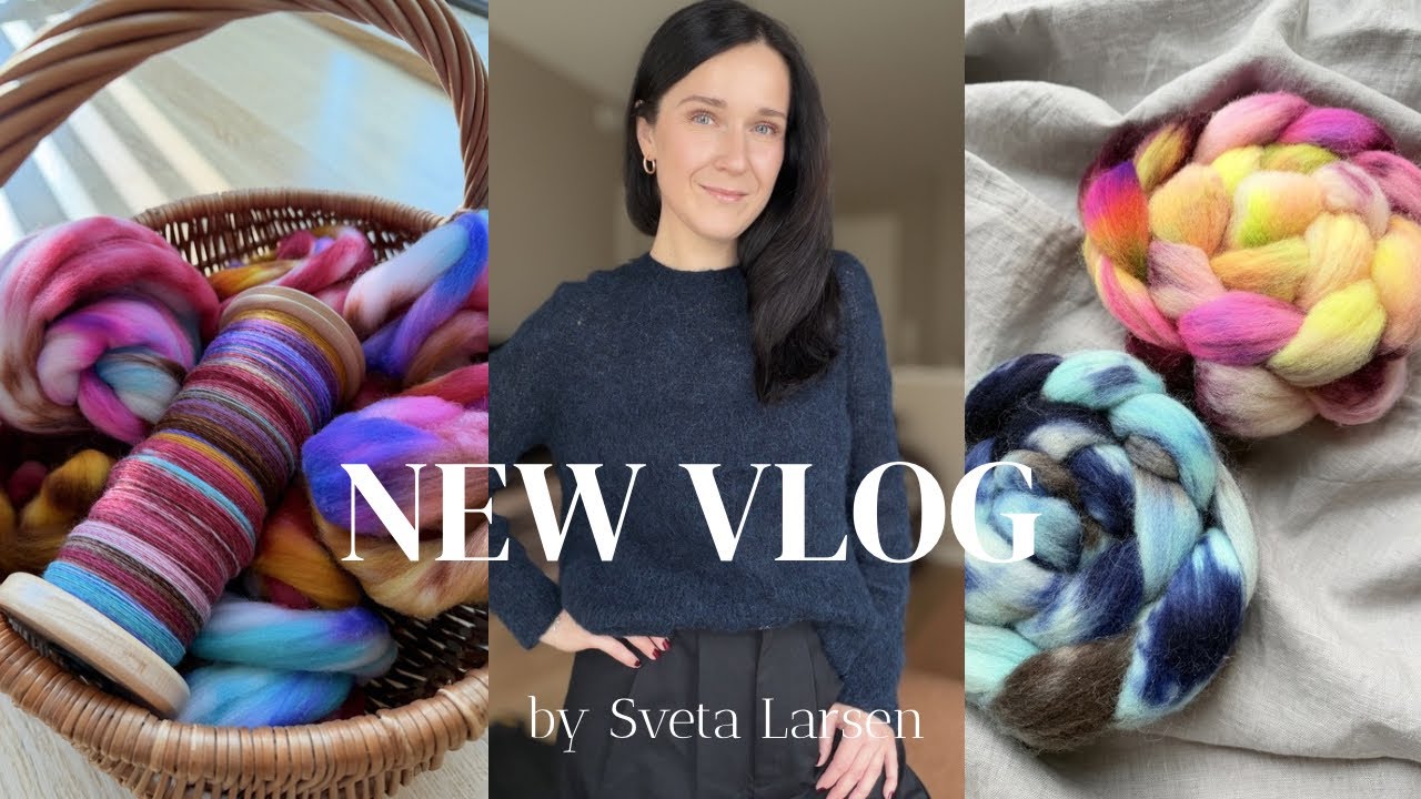 Крашу гребенные ленты для прядения. Koski_sweater и мои восторженные отзывы 💐