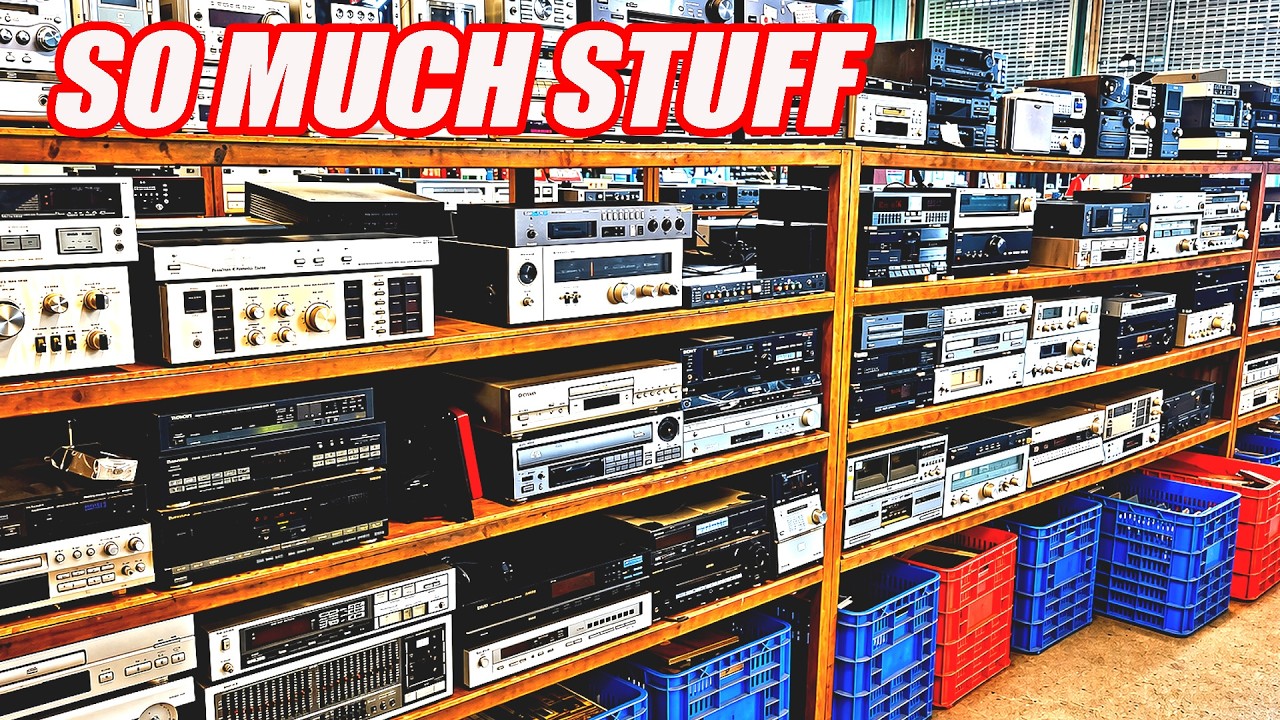 Lucky Home Samrong: Explore shelves packed with vintage Japanese electronics.