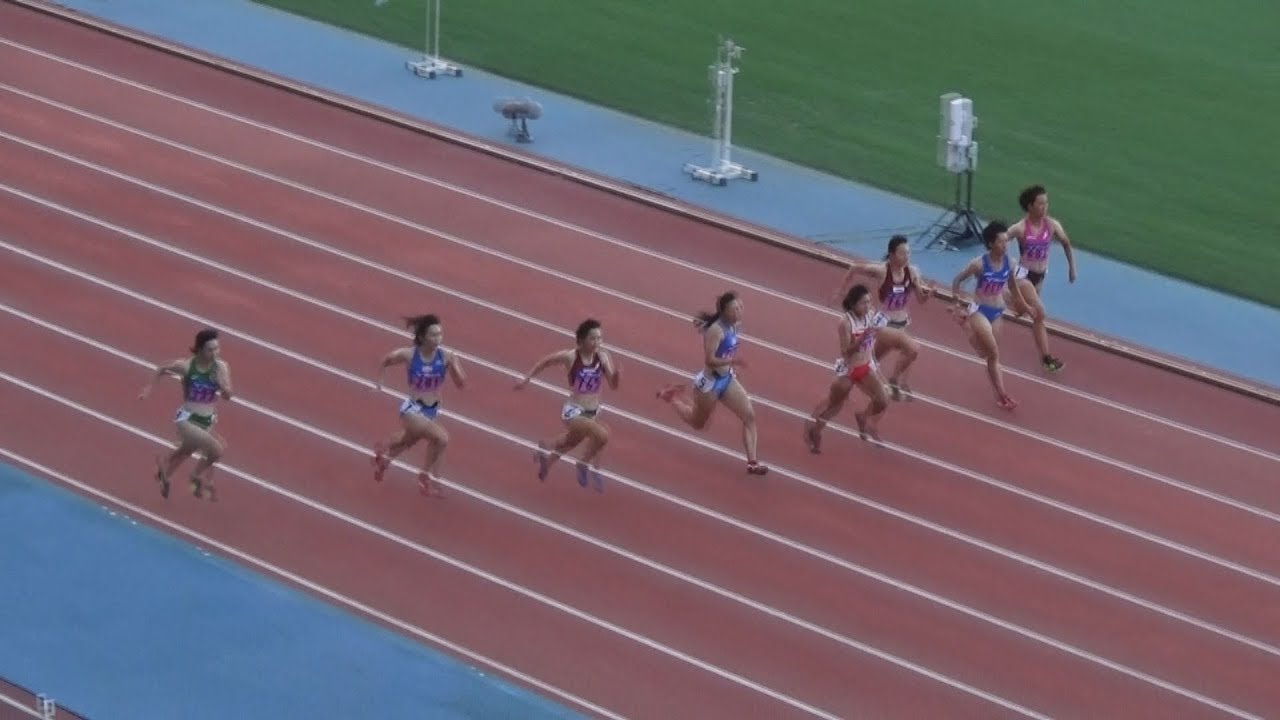 2018全カレ 女子100m予選～決勝