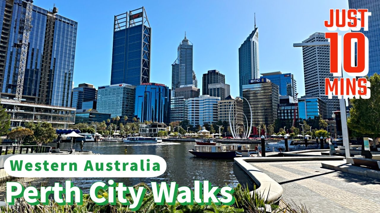 🇦🇺 Just 10 mins Perth City Walks｜Western Australia