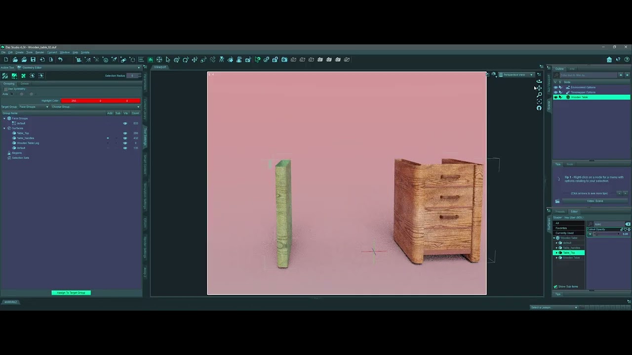 Daz 3D - Geometry Editor - Creating surfaces  - All credits to Jay Versluis the WP Guru
