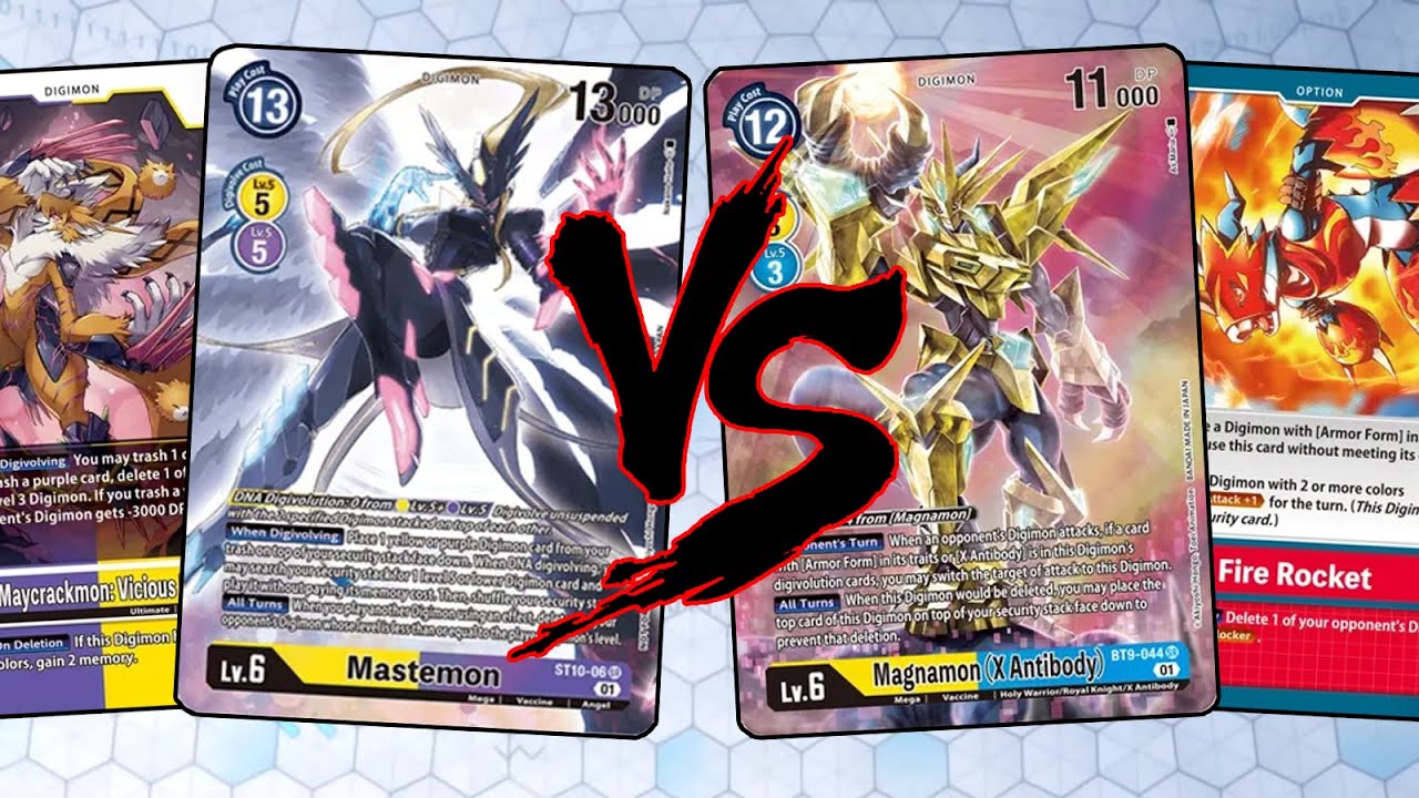 Mastemon vs Magnamon (X Antibody) Store Championship Swiss (Digimon TCG BT9)