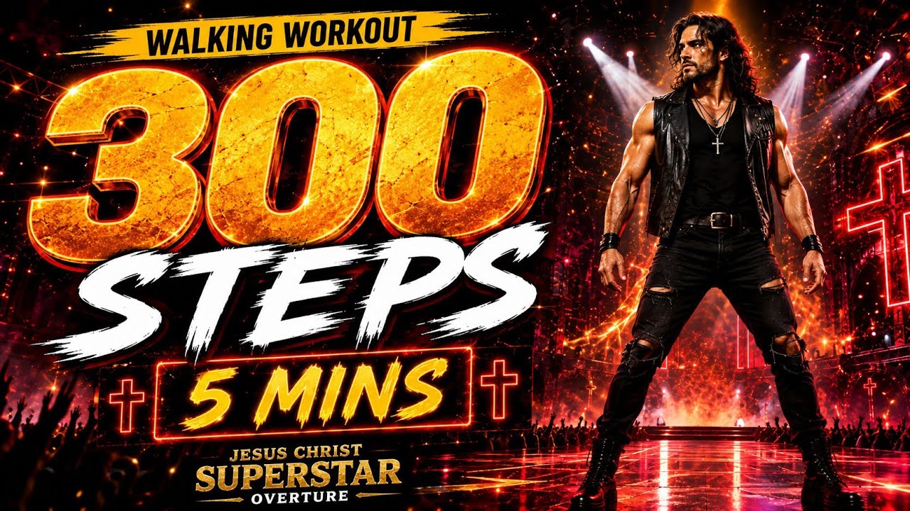 Jesus Christ Superstar Overture Walking Workout – 300 Steps in 5 Minutes | No Talking