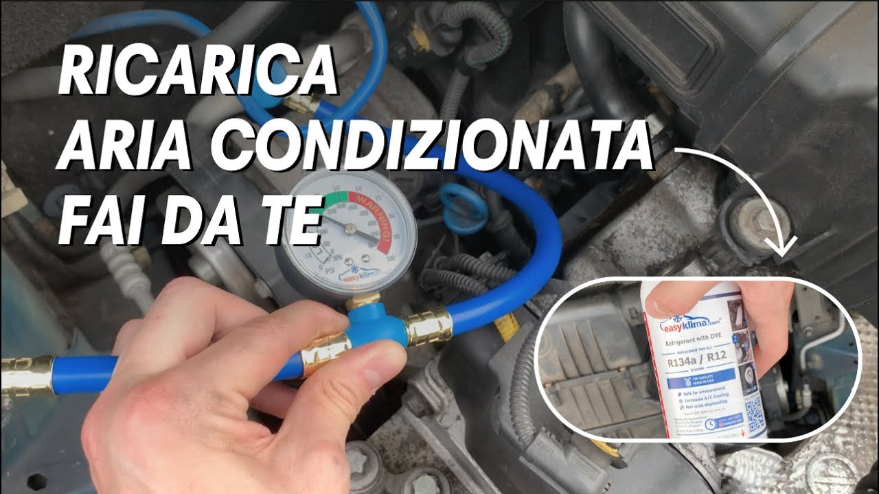Ricaricare Aria condizionata auto FAI DA TE