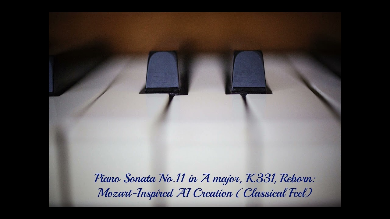Piano Sonata No.11 in A major, Reborn: Mozart-Inspired AI Creation (Classical Feel)