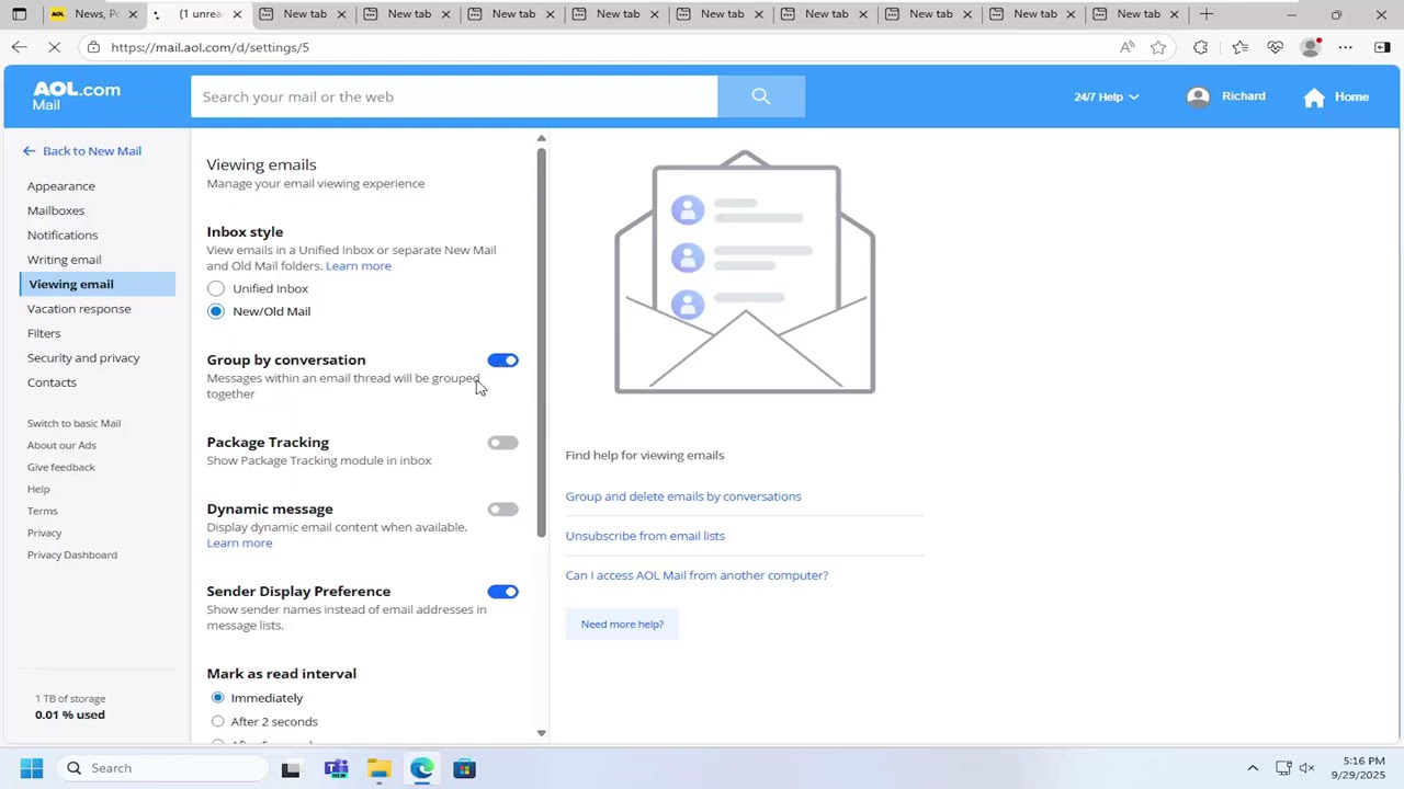 Как включить/отключить групповую беседу в почте AOL [Руководство]