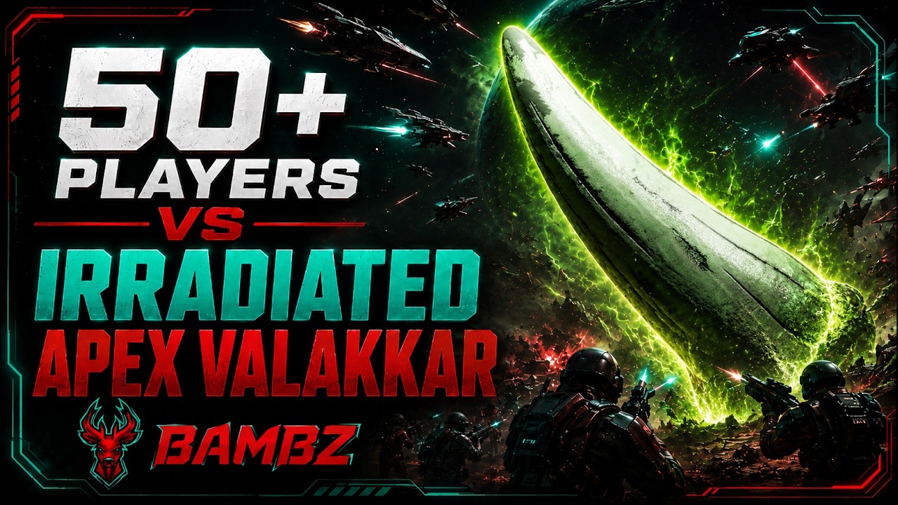 50+ PLAYERS VS IRRADIATED APEX VALAKKAR - Star Citizen 