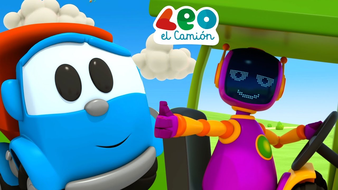 Leo el Camión y los robots - Si a la primera no te sale, inténtalo de nuevo - Carritos