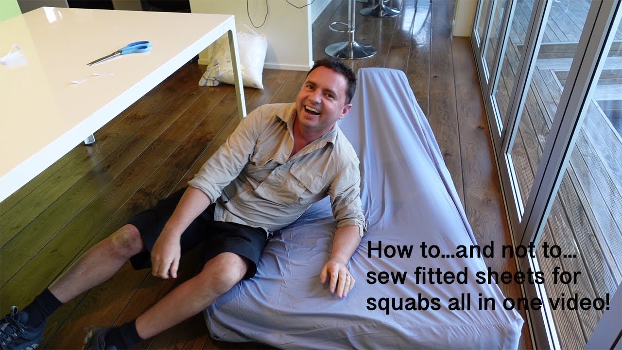 How to (and how not to) sew fitted sheets for squabs on sailboat!