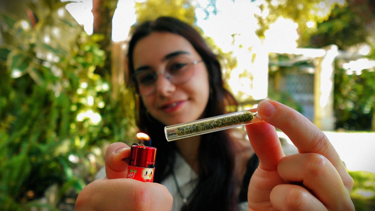 Cigarette Smoker Tries Smoking Herbs For The First Time!