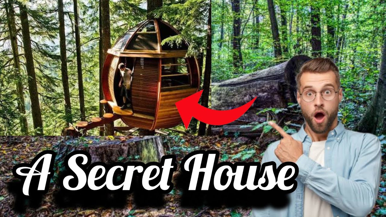 A MAN BUILD A SECRET HOUSE FROM OLD TREE |SURVIVAL TEAM (ASMR) 