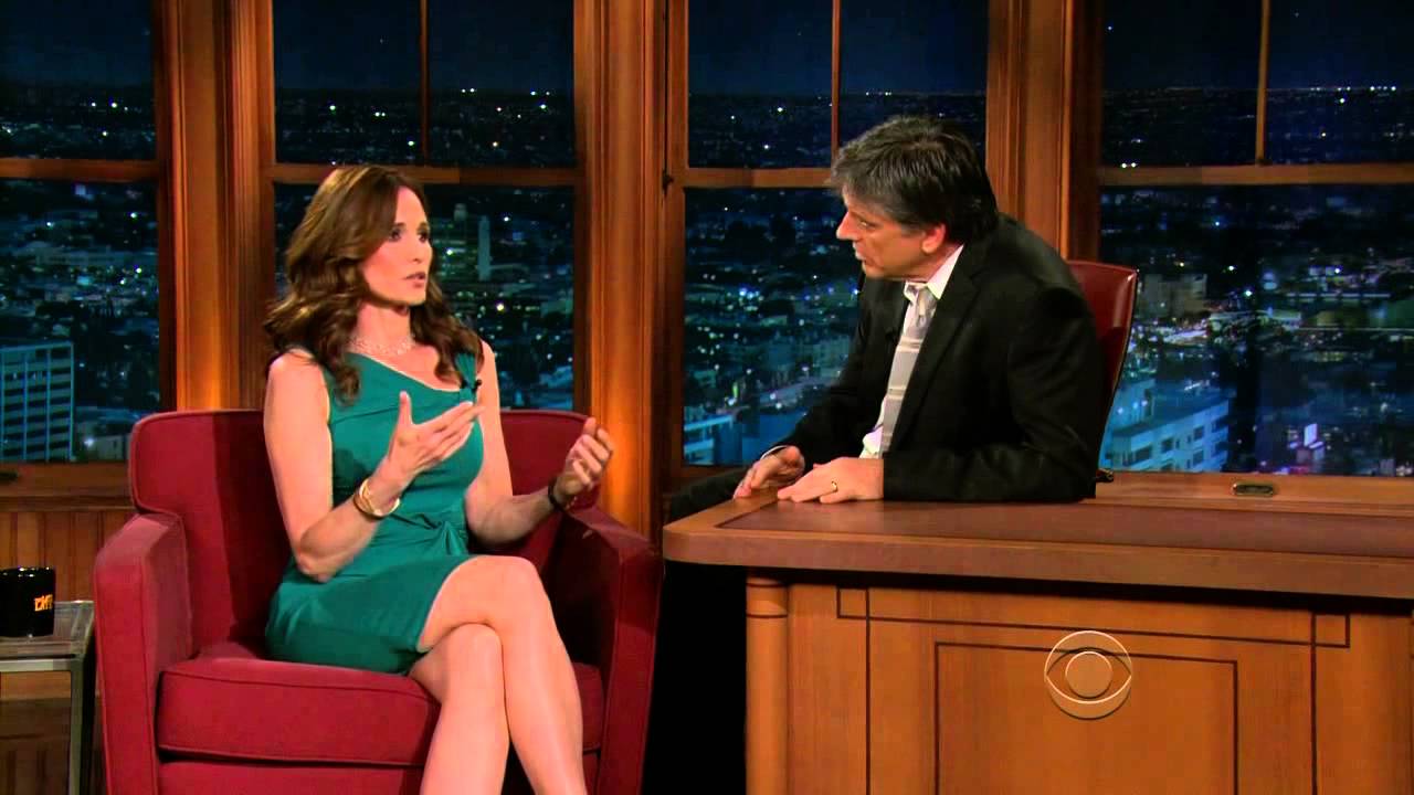 Late Late Show with Craig Ferguson 4/14/2010 Andie MacDowell, Dario Franchitti, Dawes