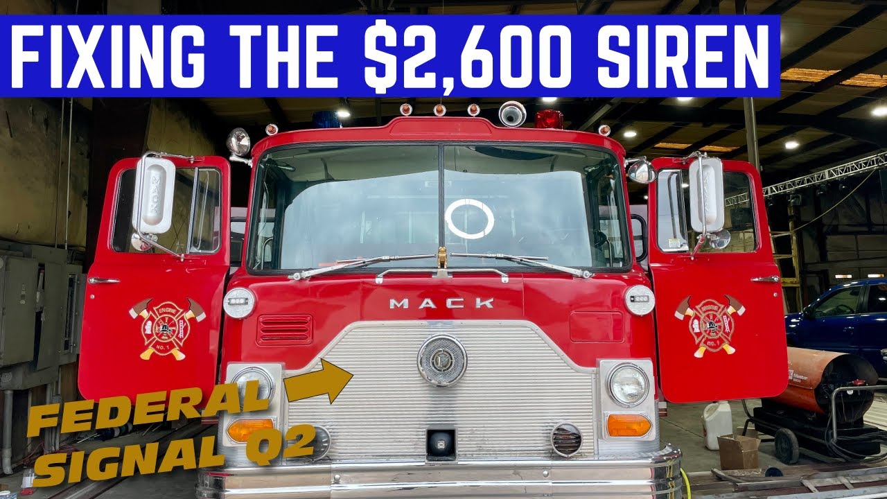FIXING The Federal Q2 SIREN That Costs As MUCH As My FIRETRUCK