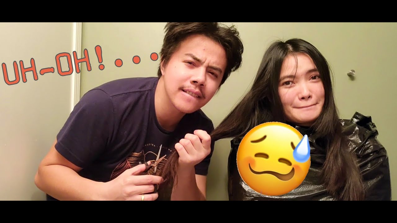 HUSBAND CUTS MY HAIR!!! EEEEEEKKK!!