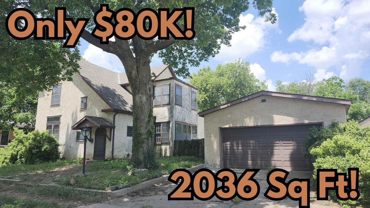 Home for Sale for Only $80k with 2036 Sq Ft!