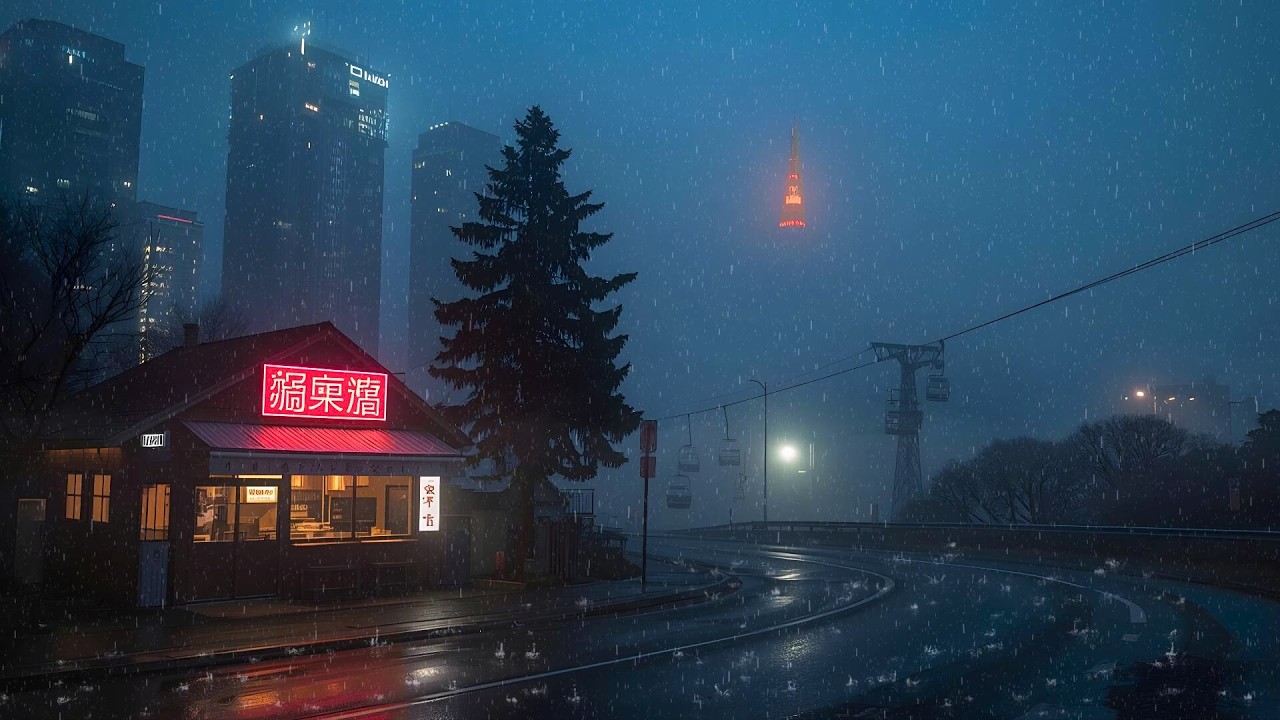 That 80s Rainy Café Feeling 🌧️ Tokyo Nostalgia Lofi to Study & Relax