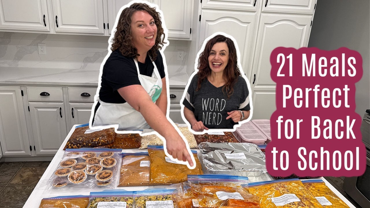 21 Dinners, Lunches, & Snacks | Freezer Meal Plan for Back to School