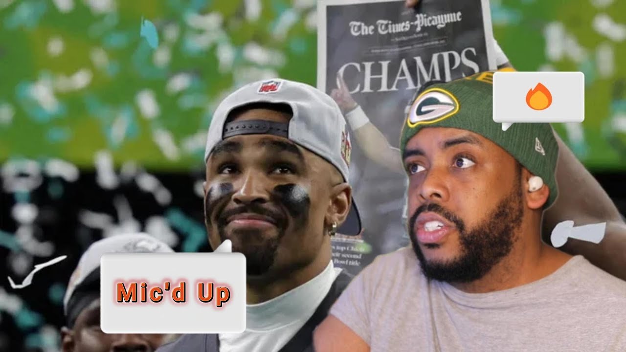 PACKERS FAN REACTS! NFL Mic'd Up Superbowl 59 LIX Game Day Access #nfl