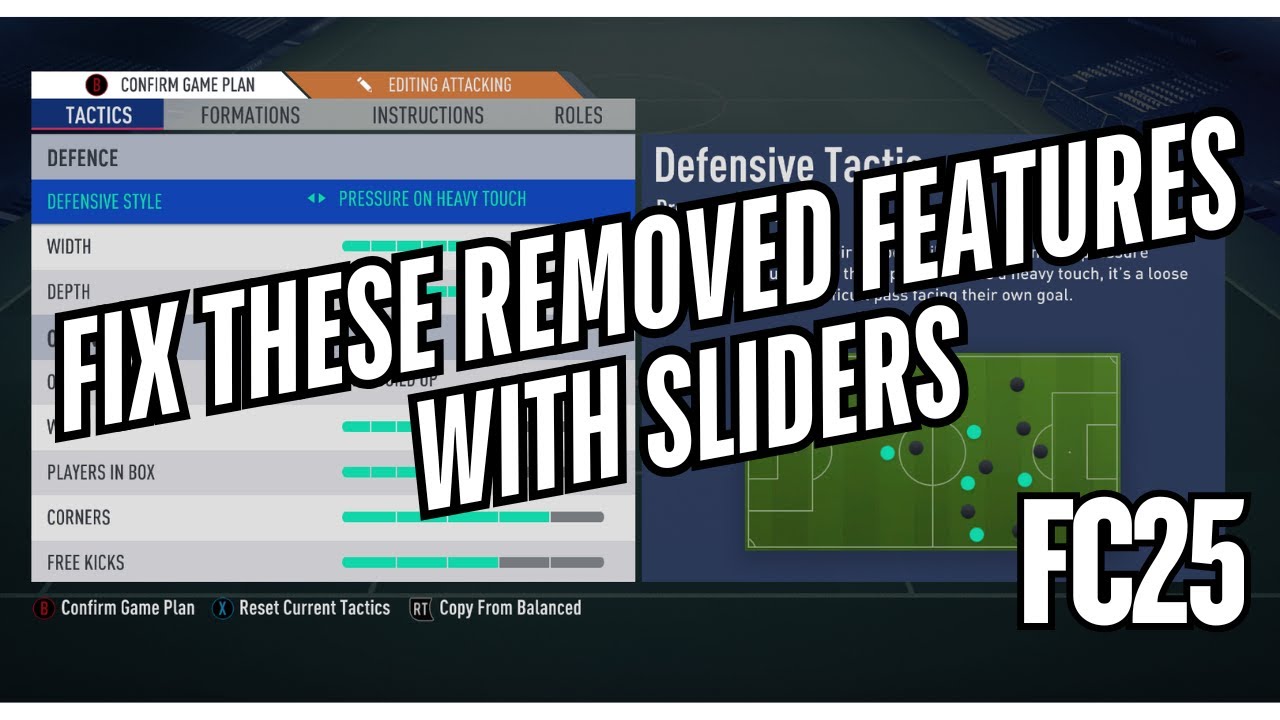 FC25 I How to Fix Three Crucial Removed Features With Sliders + Bonus Rant
