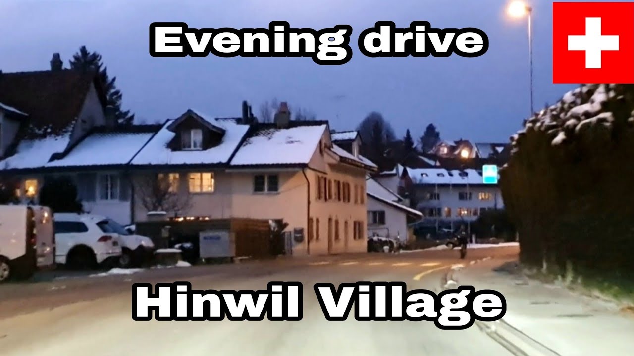EVENING DRIVE HINWIL VILLAGE SWITZERLAND