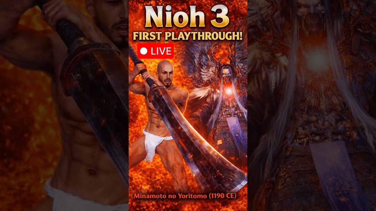 🔥 Nioh 3 First Playthrough LIVE 🔥 Minamoto no Yoritomo (1190 CE) | Heian Region BIG BONK