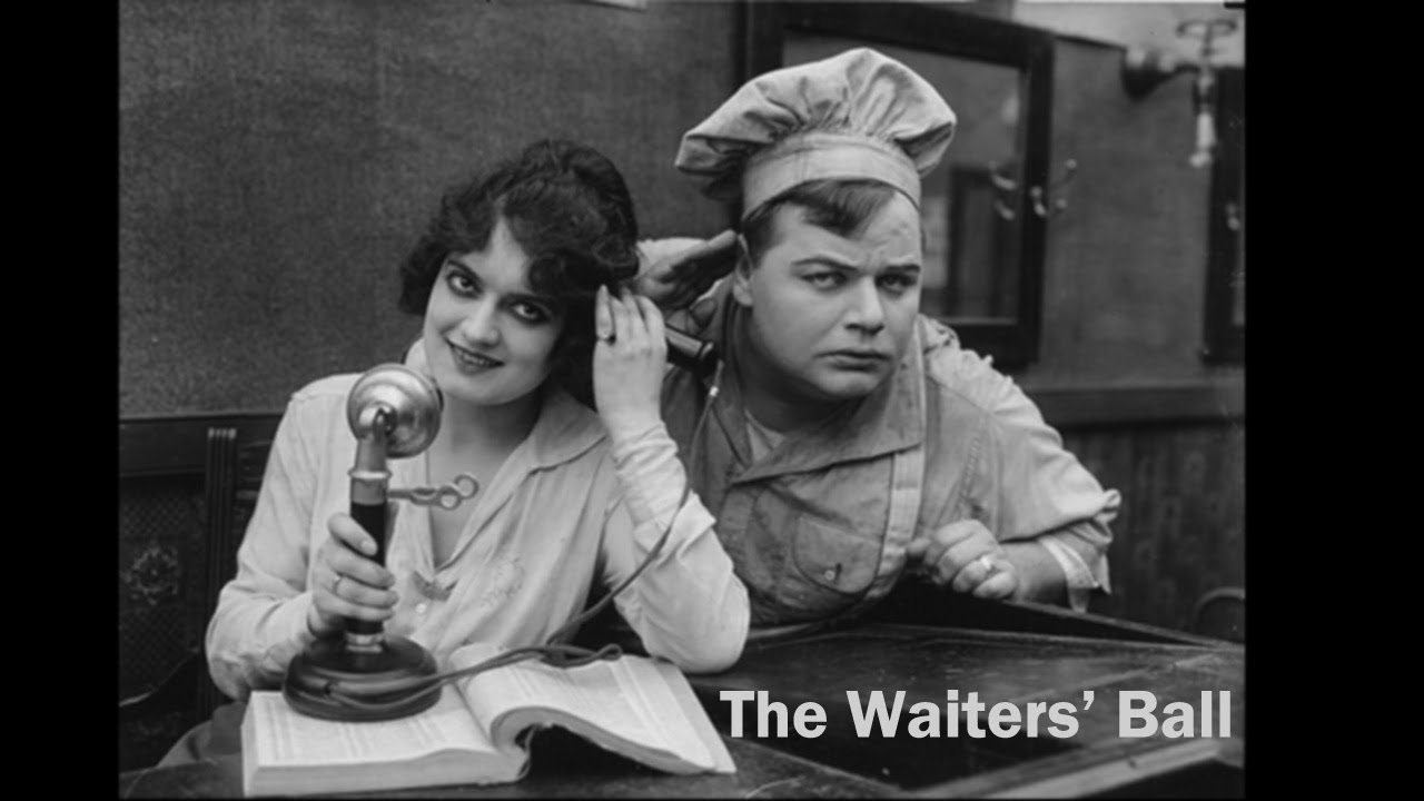 The Waiters' Ball (1916) Roscoe 'Fatty' Arbuckle, Al St. John, Kate Price