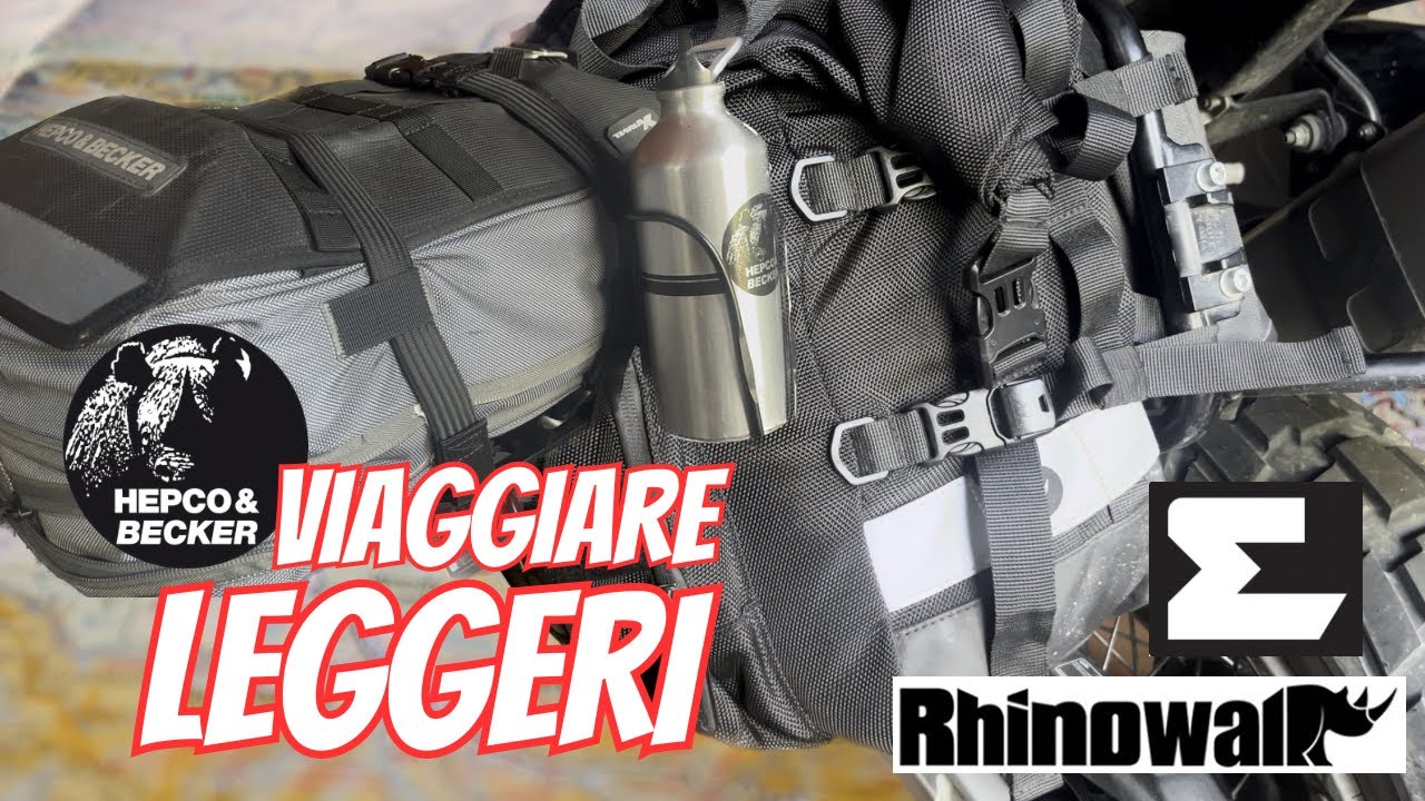VIAGGIARE LEGGERI in MOTO - quali BORSE ho montato sul Tuareg per il VIAGGIO