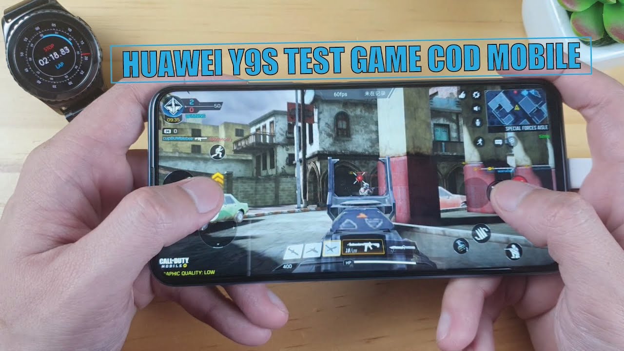 Huawei Y9s test game Call of Duty Mobile