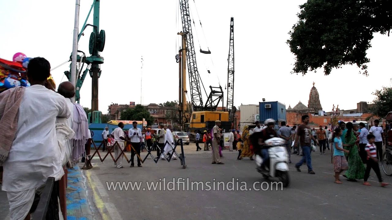 Jaipur metro - under construction near Sitaram Mandir