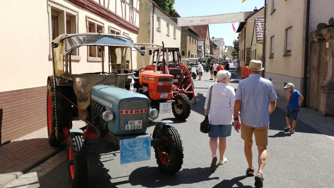 Theilheimatfest 2019 - Weinort Theilheim Heimatfest mit Oldtimer Traktoren, Oldtimer Autos usw