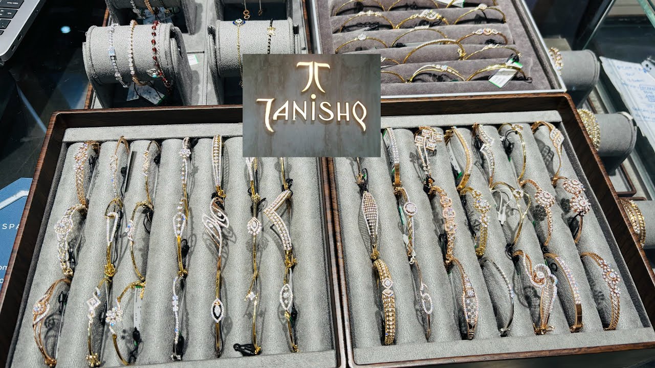 Omg Tanishq real diamond bracelet and kada below 1 lakh rupees onwards with price and weight  