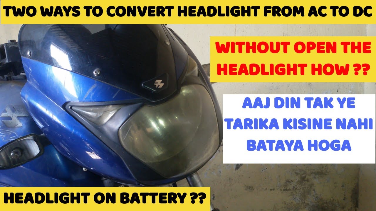 The EASY Way to Convert Your Motorcycle Headlight from AC to DC Today