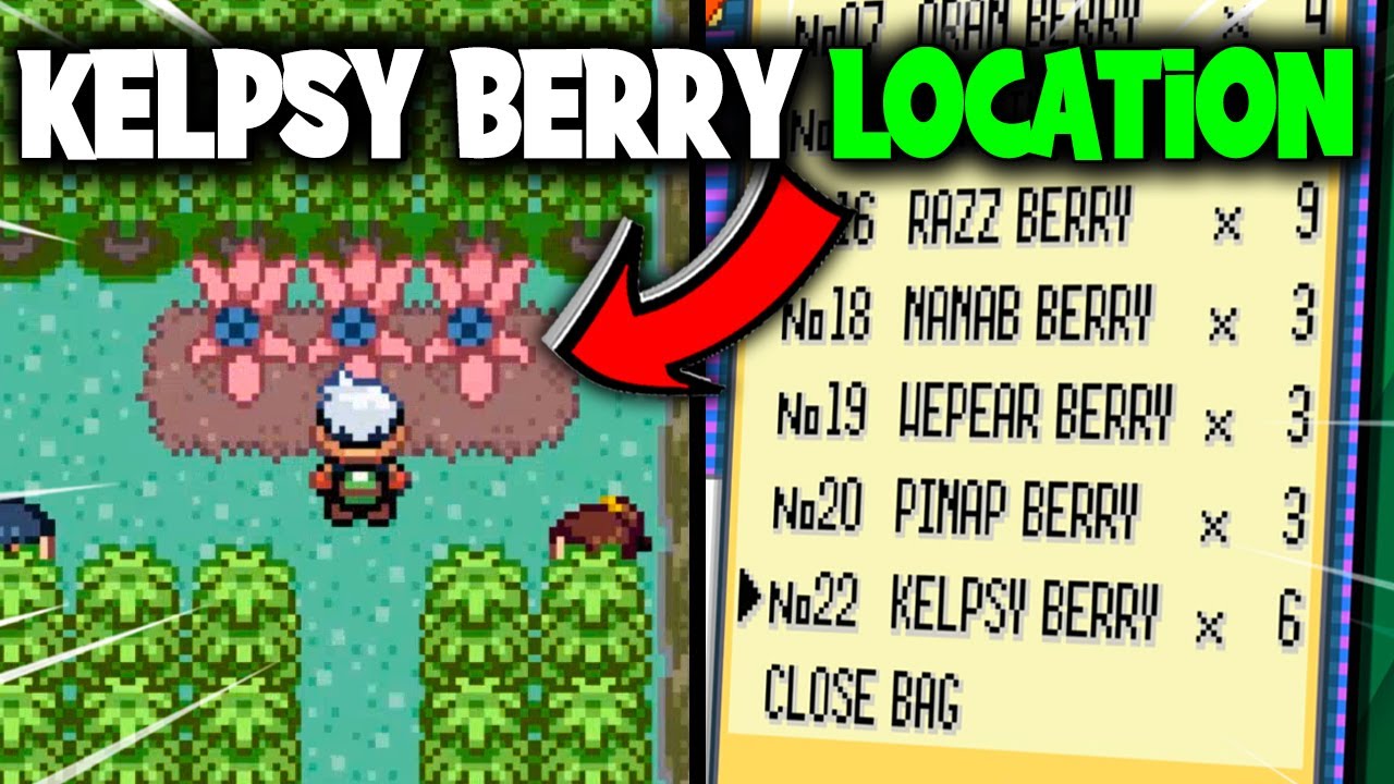 HOW TO GET THE KELPSY BERRIES ON POKEMON EMERALD