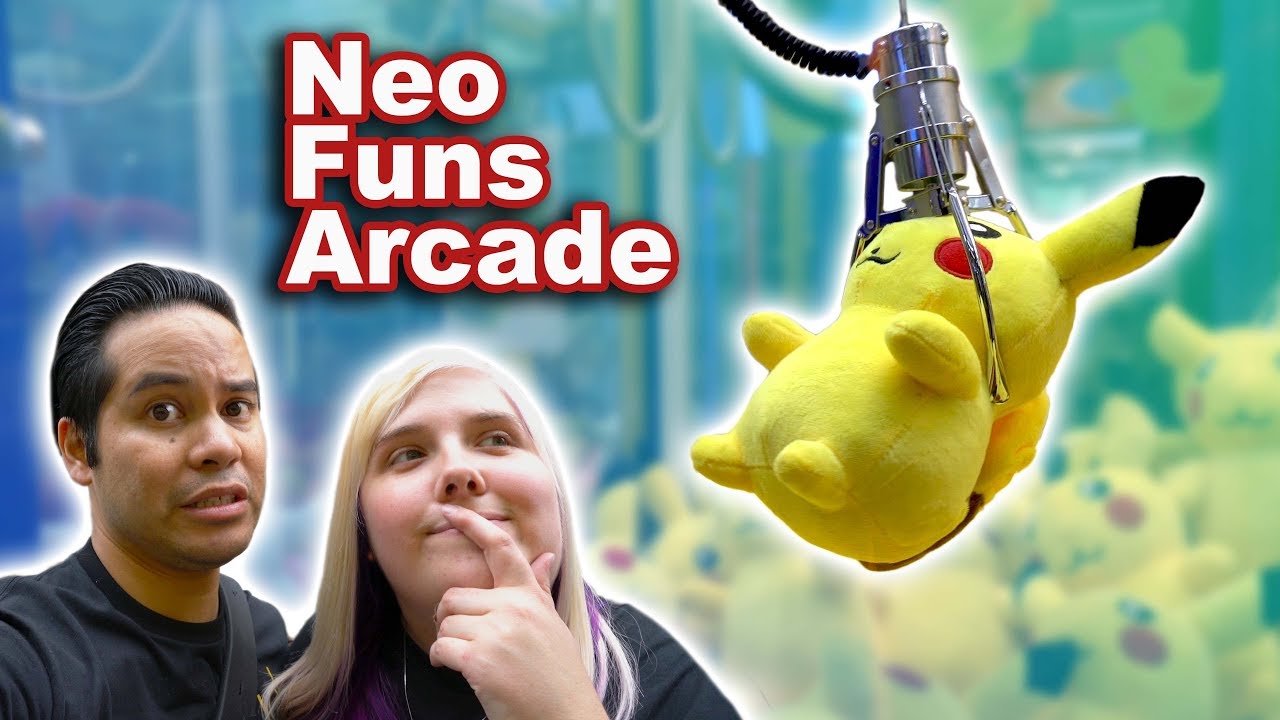 Pokemon claw machine wins and more at NeoFuns arcade!
