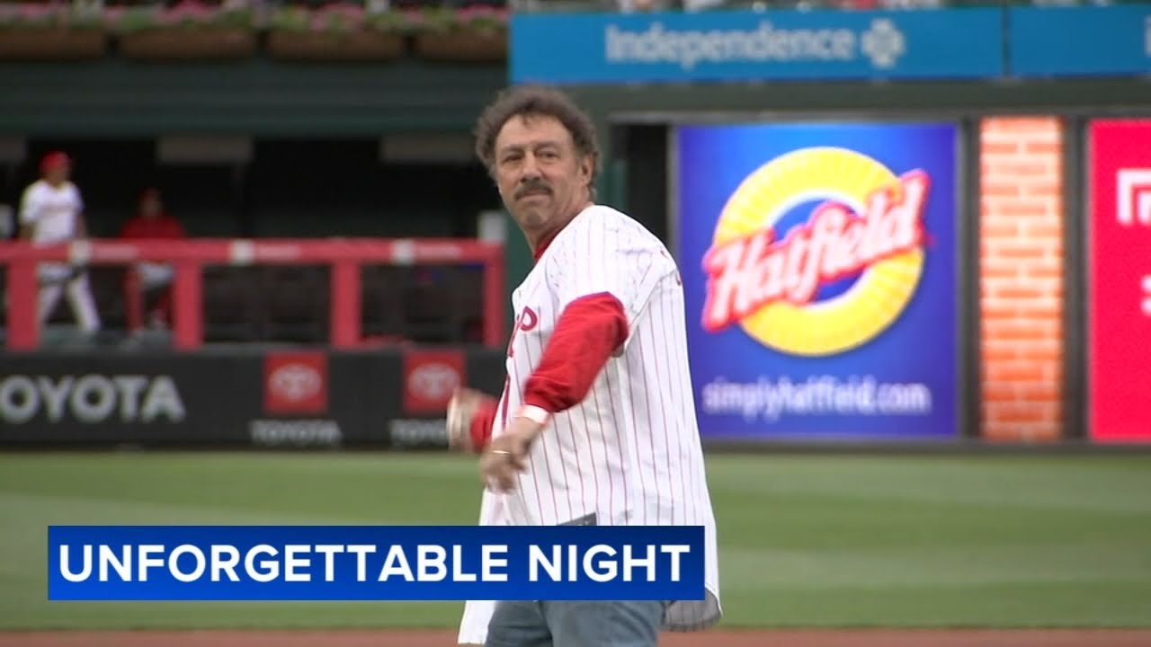 Father of Gaudreau brothers throws first pitch at Phillies game ahead of family 5k event