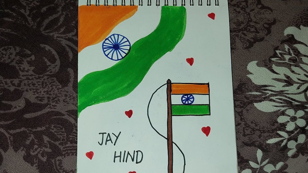 How to draw india flag easy 🤔 #indianflag #india  # youtube 