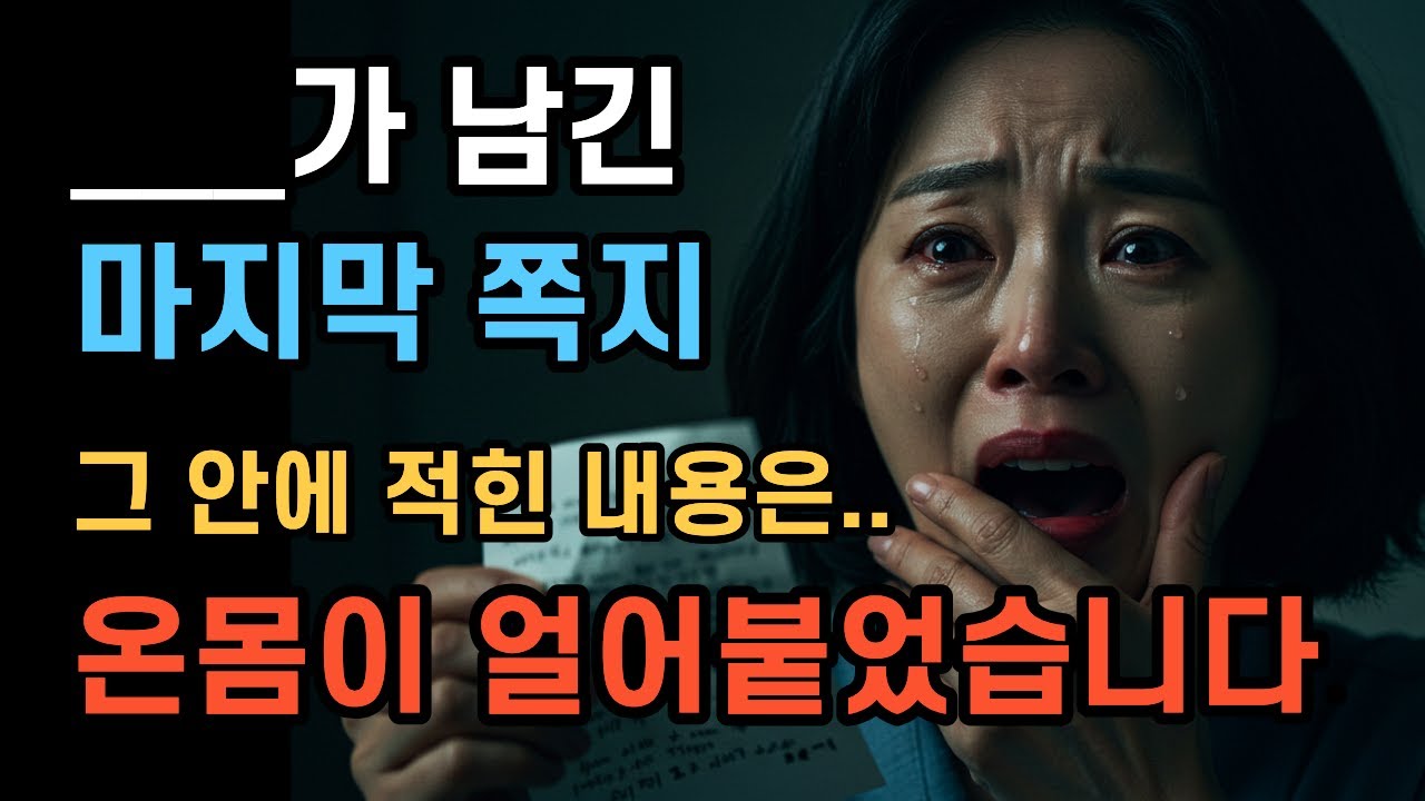그가 떠나고 조카를 키웠습니다. 1년 뒤, 상상도 못 한 일이 벌어졌는데 [감동실화][반전결말][가족이야기]