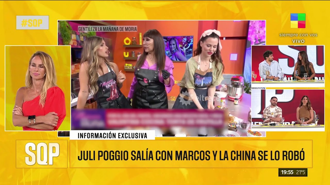 Cruce mediático entre la China Suárez y Juli Poggio