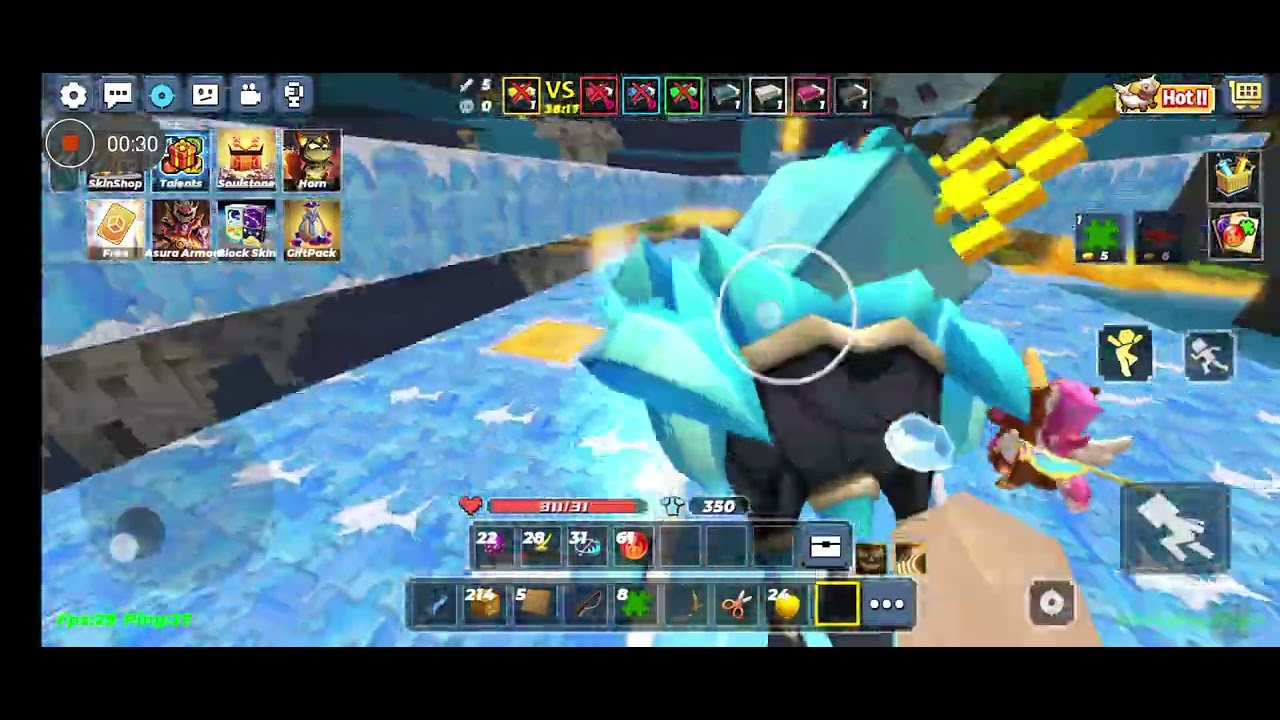 1vs1 whit punch Blockman go #bedwars #punch #lol #blockman 