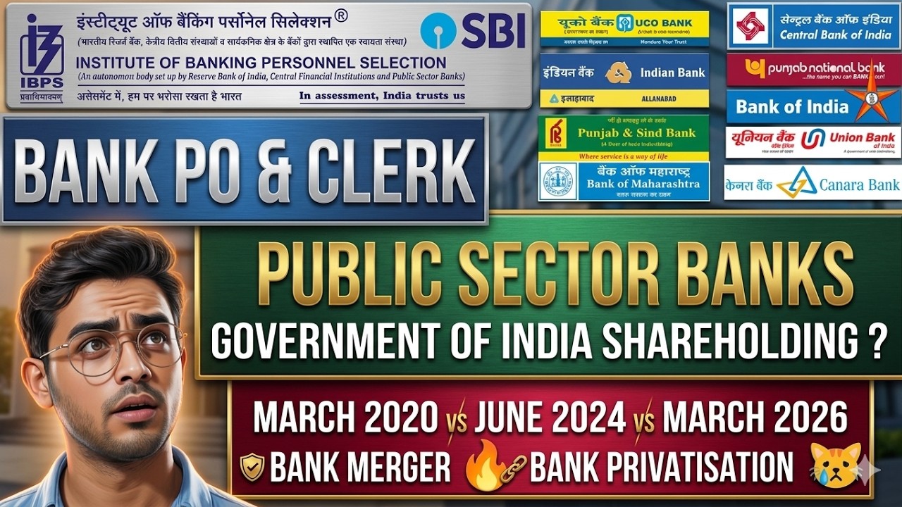Public Sector Banks Privatisation Soon? 😱 Government Shareholding & PSU Banks Future Explained 🔥
