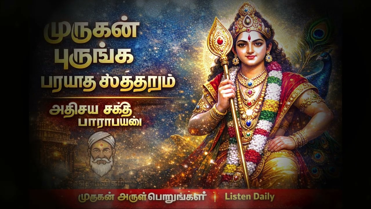 சுப்ரஹ்மண்ய புஜங்க ப்ரயாத ஸ்தோத்ரம் | முருகன் சக்திவாய்ந்த துதி | Guru Krupa Stotram