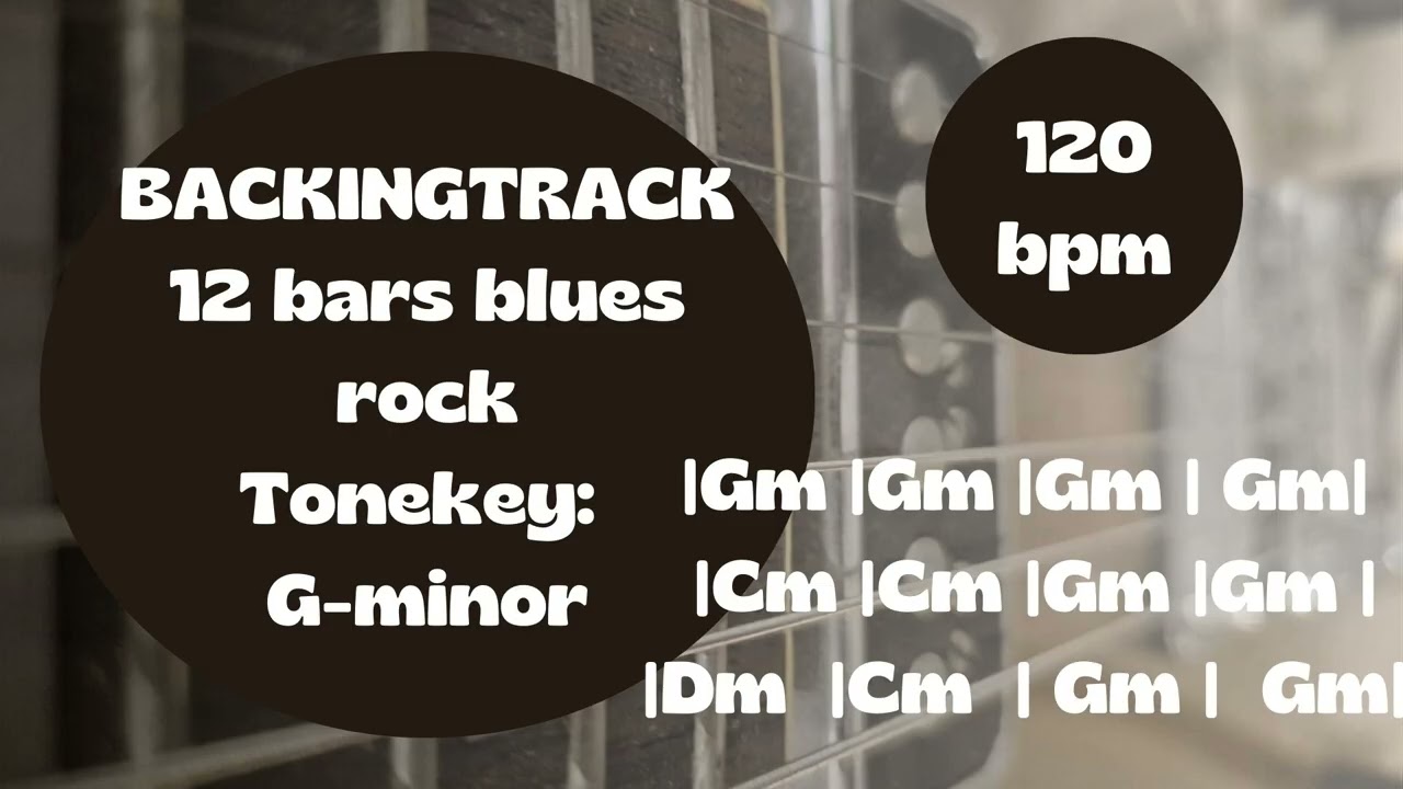 G Minor Blues Rock Backing Track – 12‑Bar Groove for Soloing & Improvisation | Backtrack Groove