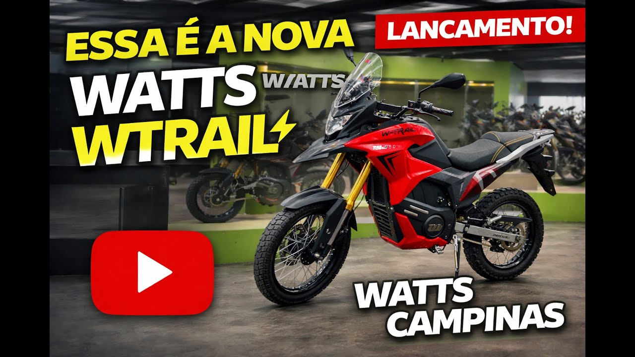 ssa é a Watts WTrail ⚡ A moto elétrica que virou o jogo