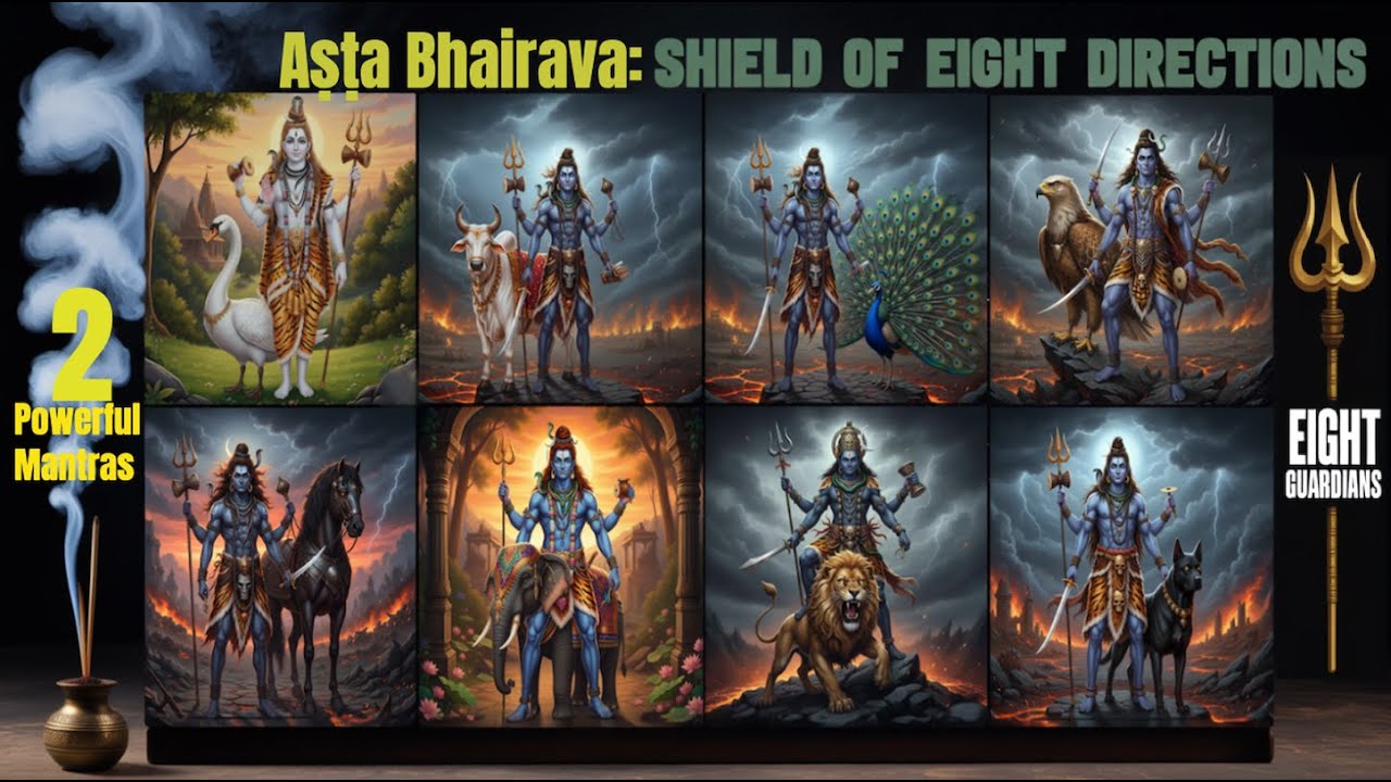 Ashta Bhairava Very Powerful Mantras | Om Hrim Asitang Bhairava Ruru Bhairava | Asitango Ruru Chanda