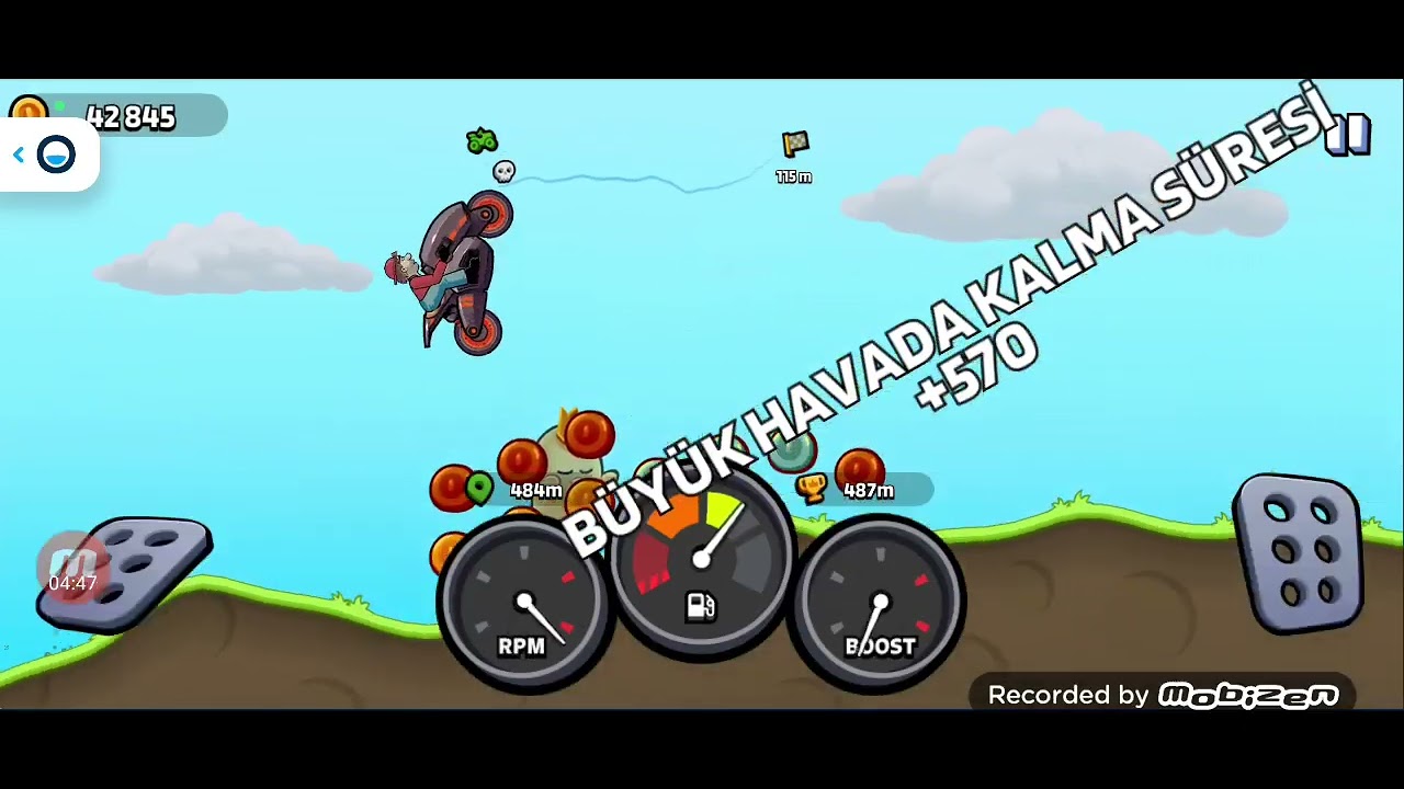 Hill climb racing oynadık araba ile tepelere çıktık