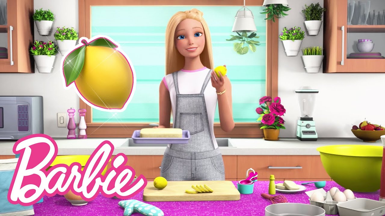 @Barbie | How to Make Lemon Cake Tutorial! 🍋🍰 | Barbie Vlogs
