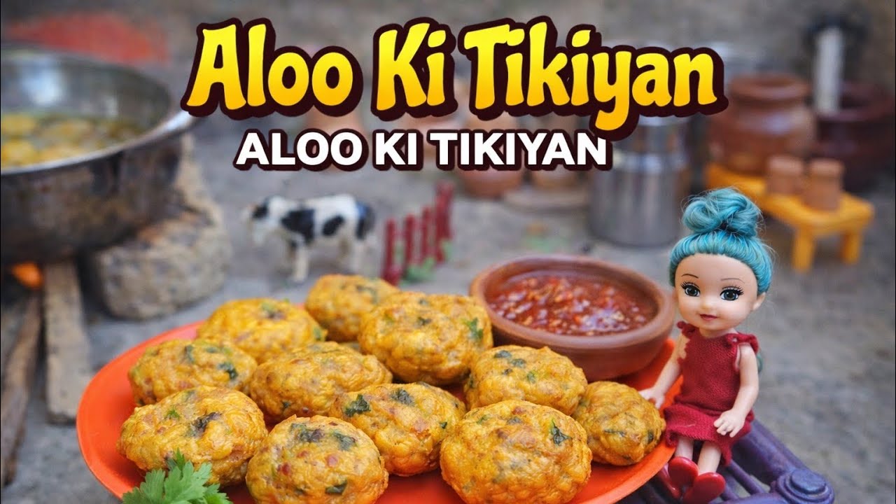 Mini Aloo Cutlets in Traditional Style | Cute Mini Cooking | Desi Mini Kitchen