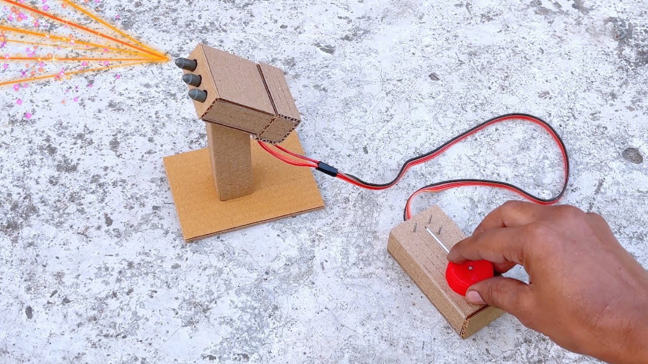 How to make cardboard missile launcher Diwali gun missile launcher. ￼